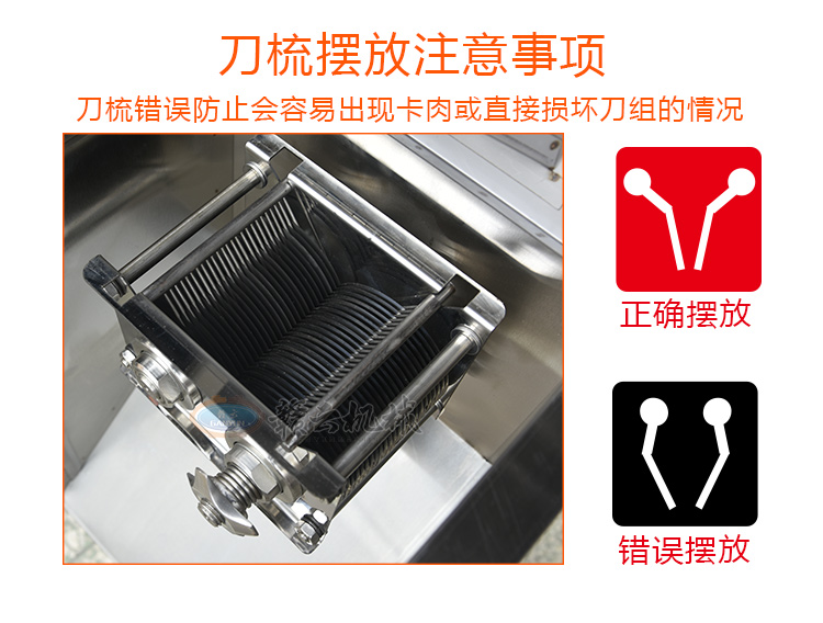 小型商用立式絞切機，豬肉店用絞切一體機切肉片肉絲(圖12)