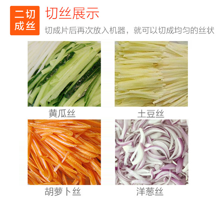 工廠部隊(duì)食堂用的多功能切菜機(jī)，切片切絲切丁切段，一機(jī)多用(圖8)