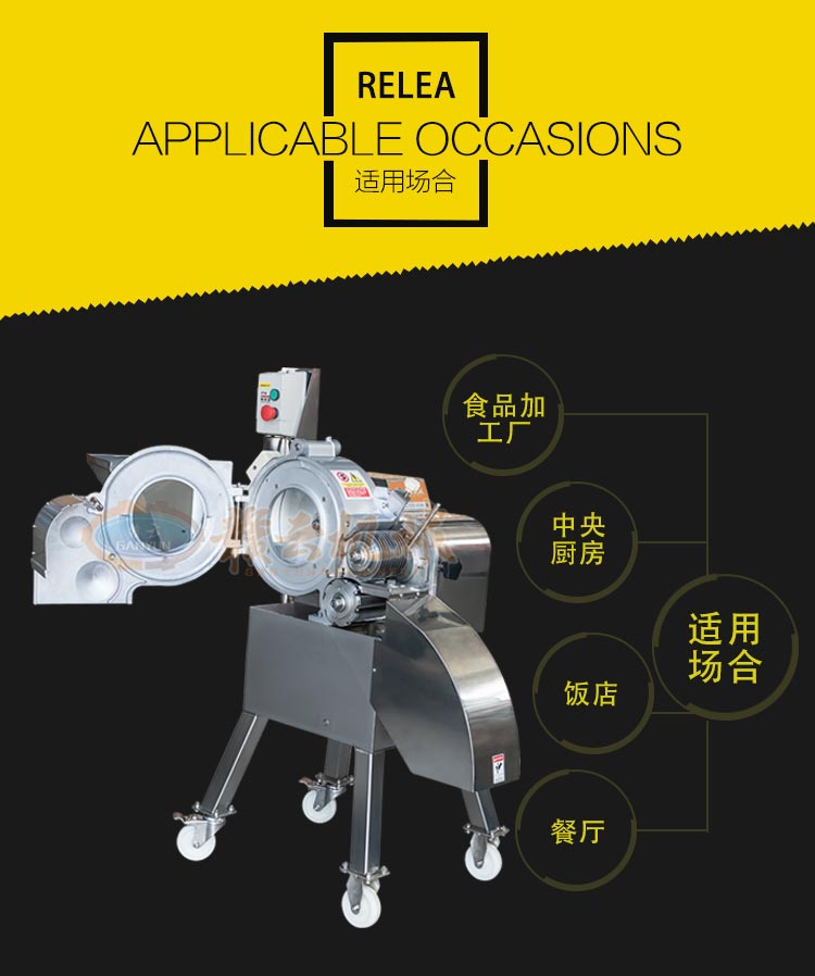 高速果蔬切丁機(jī)，全不銹鋼機(jī)身，操作簡(jiǎn)單易清洗(圖2)